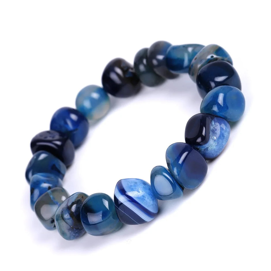 DIEZI Yoga Ethnic Multicolor Natural Irregular Stone Beads Strand Bracelet For Men Women Handmade 7 Chakra Bracelets Bangle Men
