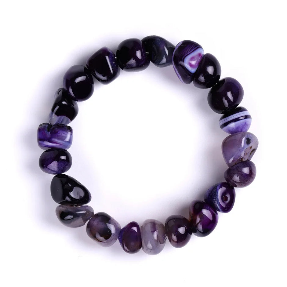 DIEZI Yoga Ethnic Multicolor Natural Irregular Stone Beads Strand Bracelet For Men Women Handmade 7 Chakra Bracelets Bangle Men
