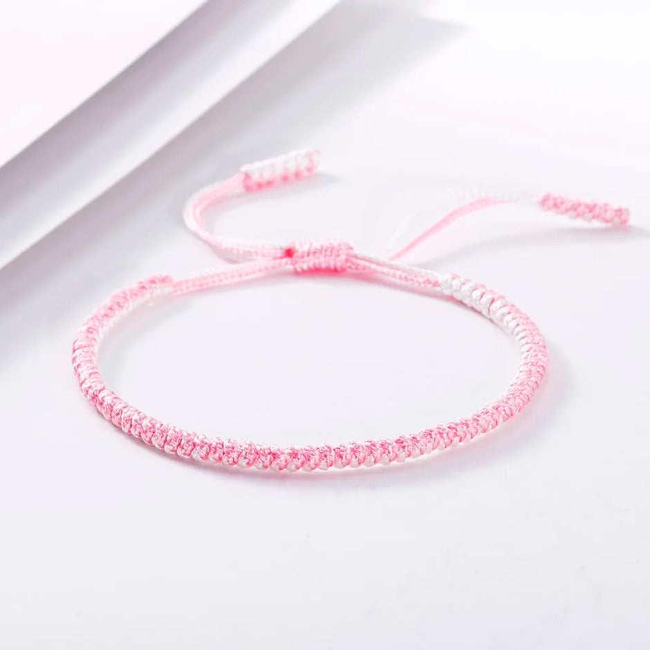 Handmade Tibetan Buddhist Braided Bracelet & Bangle Adjustable Knot Lucky Original Nylon Rope Mixed Color Women Men Bracelets