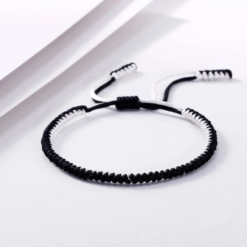 Handmade Tibetan Buddhist Braided Bracelet & Bangle Adjustable Knot Lucky Original Nylon Rope Mixed Color Women Men Bracelets