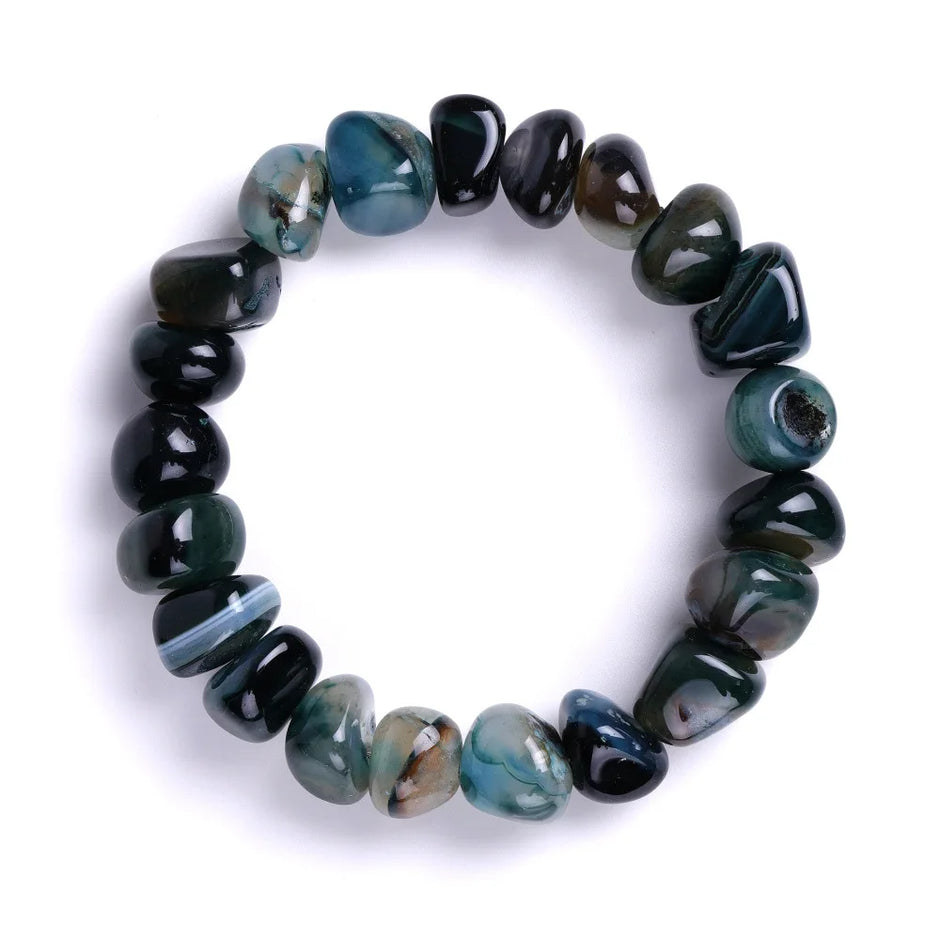 DIEZI Yoga Ethnic Multicolor Natural Irregular Stone Beads Strand Bracelet For Men Women Handmade 7 Chakra Bracelets Bangle Men