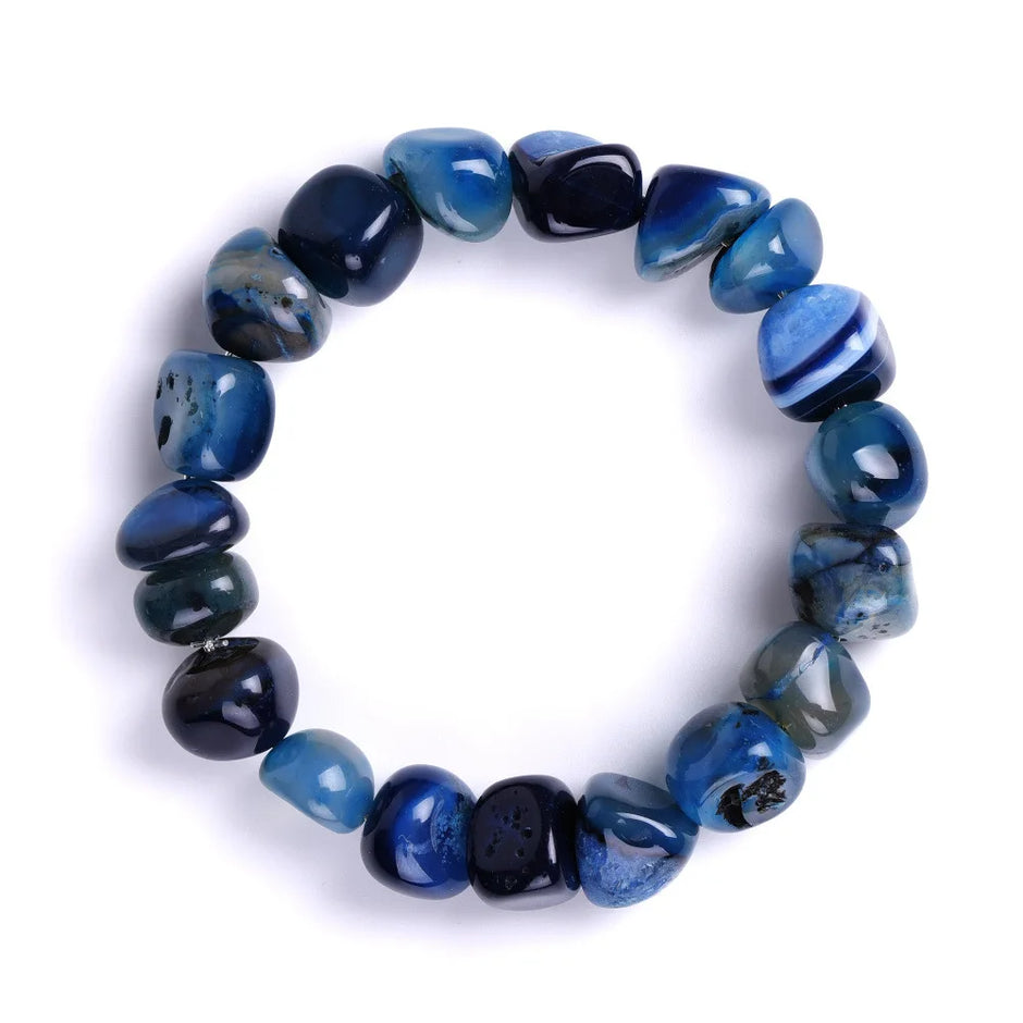 DIEZI Yoga Ethnic Multicolor Natural Irregular Stone Beads Strand Bracelet For Men Women Handmade 7 Chakra Bracelets Bangle Men