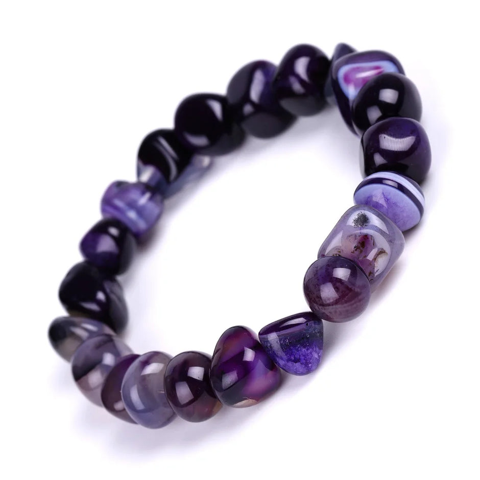 DIEZI Yoga Ethnic Multicolor Natural Irregular Stone Beads Strand Bracelet For Men Women Handmade 7 Chakra Bracelets Bangle Men