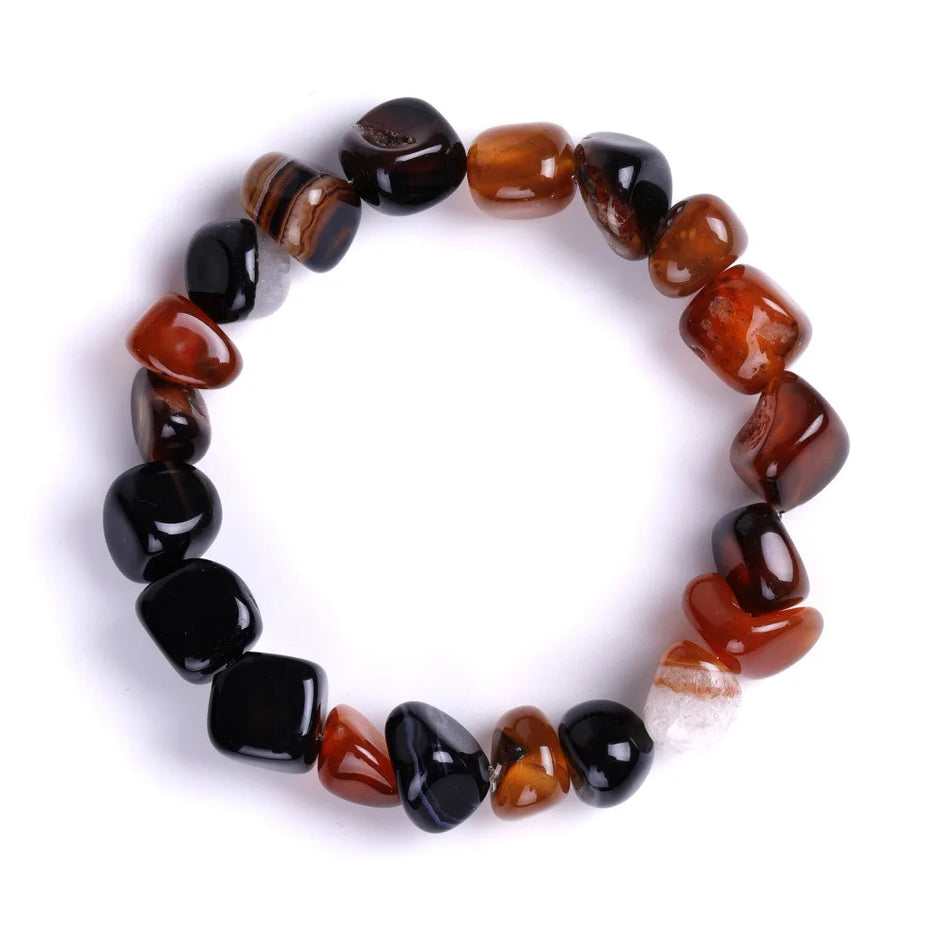 DIEZI Yoga Ethnic Multicolor Natural Irregular Stone Beads Strand Bracelet For Men Women Handmade 7 Chakra Bracelets Bangle Men