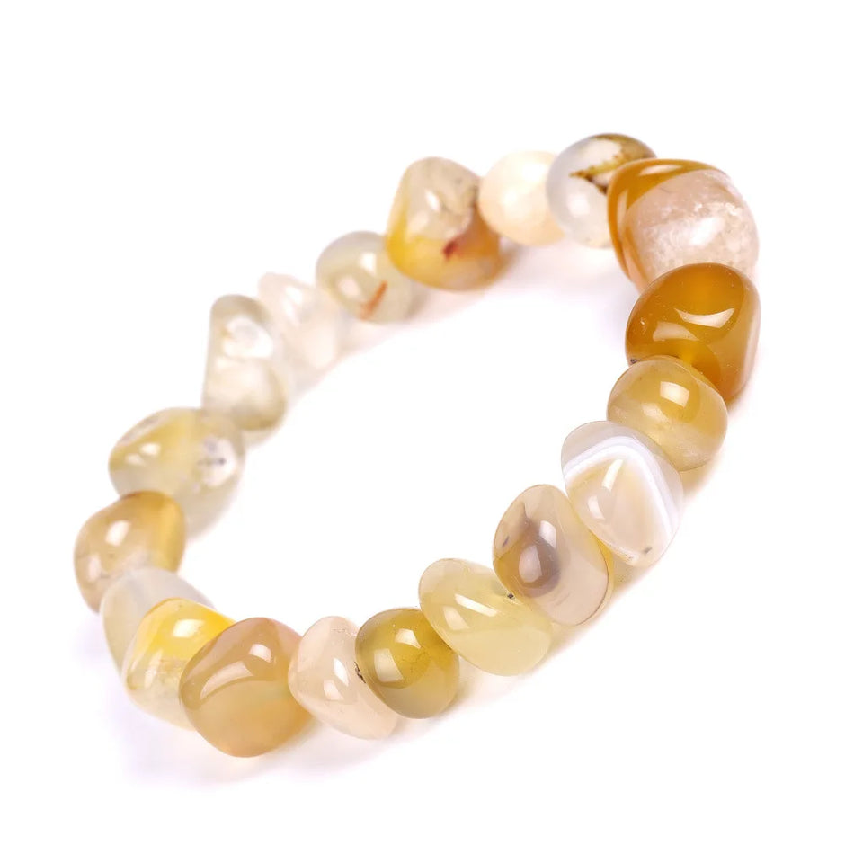 DIEZI Yoga Ethnic Multicolor Natural Irregular Stone Beads Strand Bracelet For Men Women Handmade 7 Chakra Bracelets Bangle Men