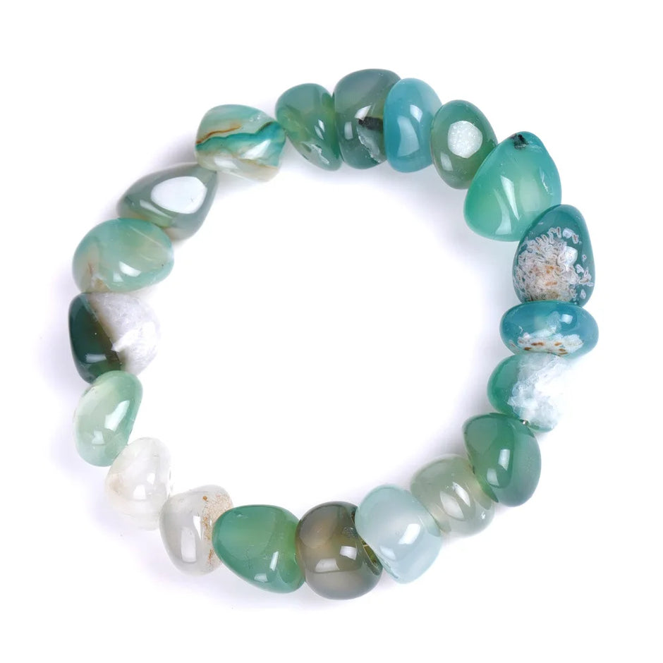 DIEZI Yoga Ethnic Multicolor Natural Irregular Stone Beads Strand Bracelet For Men Women Handmade 7 Chakra Bracelets Bangle Men