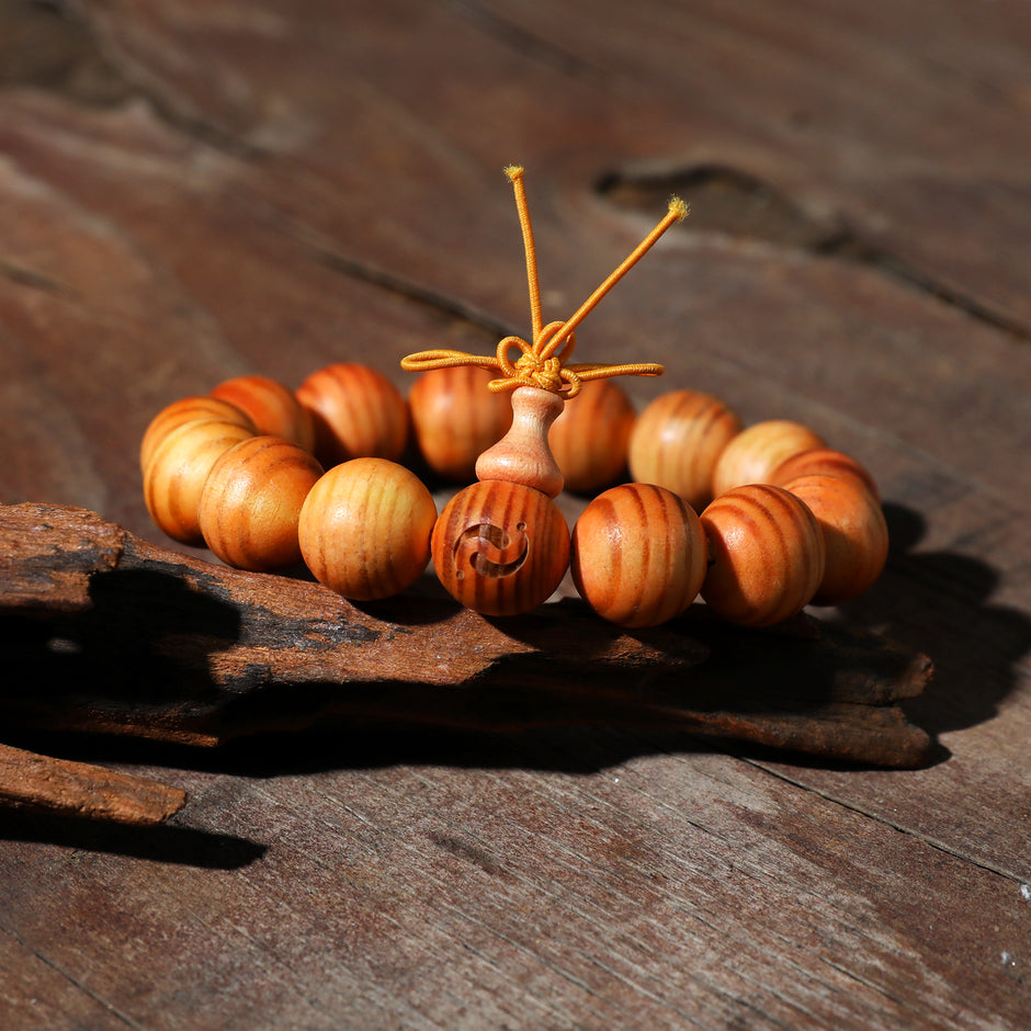 御龙·帝王血龙木祝福手链｜15颗至尊龙珠 高僧赐福 五行旺运