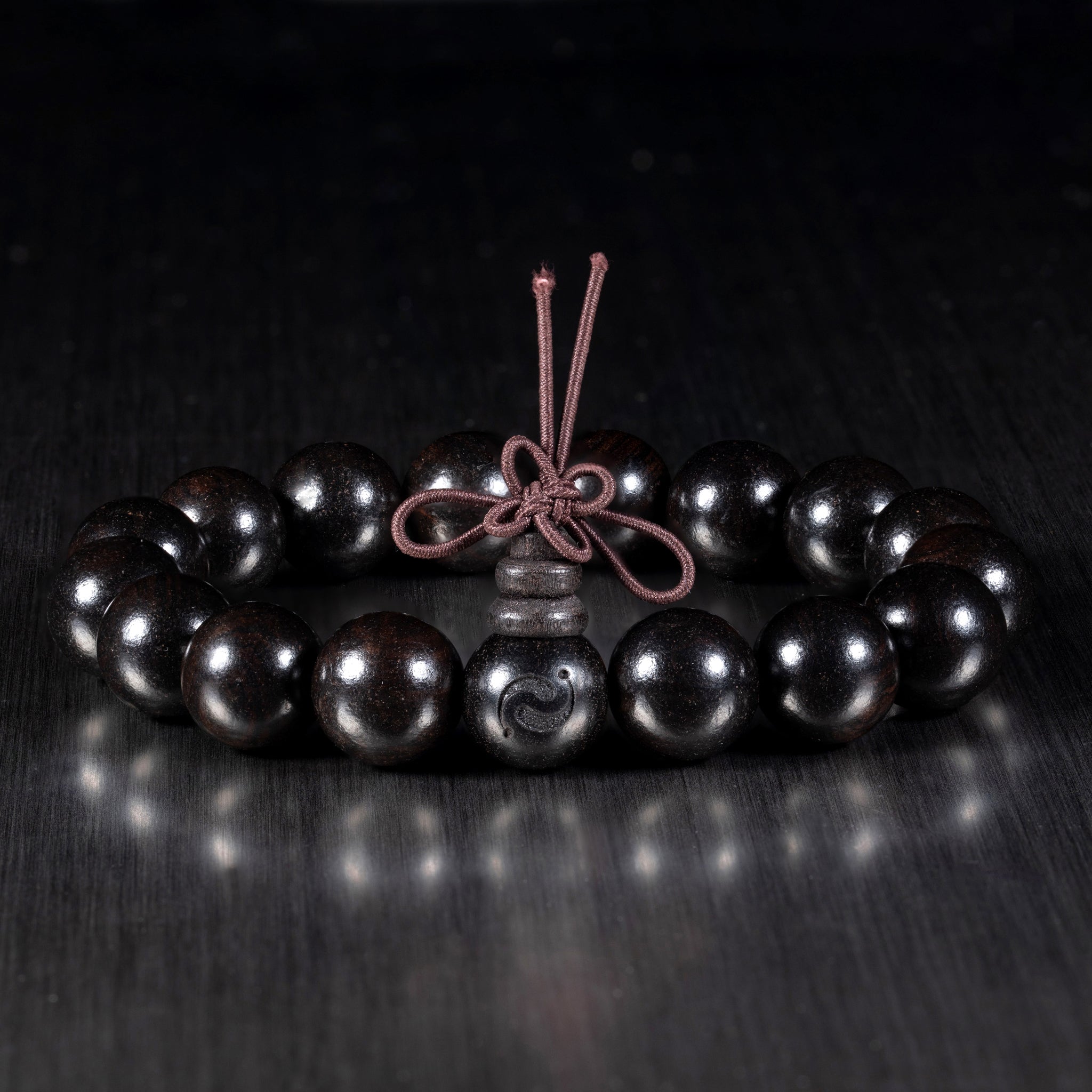 玄墨·乌木祝福手链 | 17颗护身珠 高僧祝福 五行辟邪