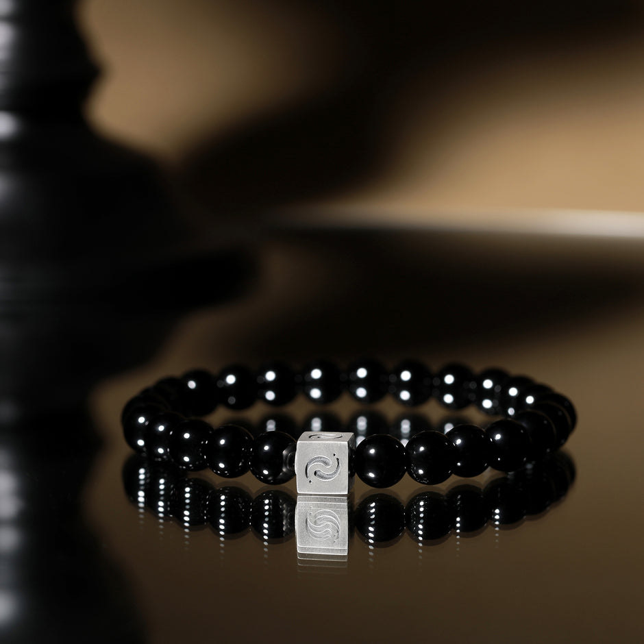 墨玉·黑玛瑙祝福手链｜26颗守护圣石 高僧加持 辟邪招财