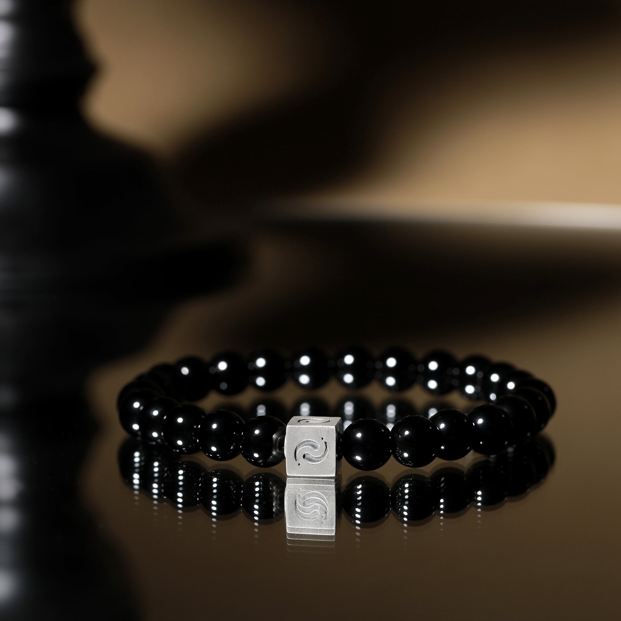 墨玉·黑玛瑙祝福手链｜26颗守护圣石 高僧加持 辟邪招财