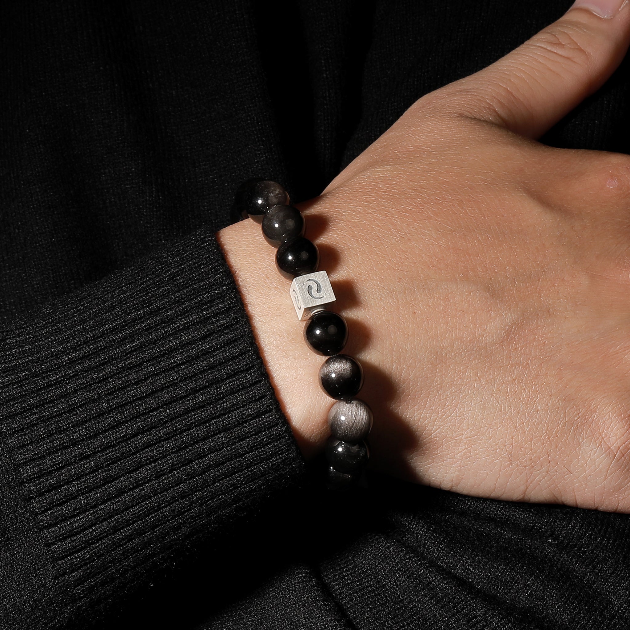 银曜石守护祝福手链｜22颗圣石 高僧加持 辟邪招财