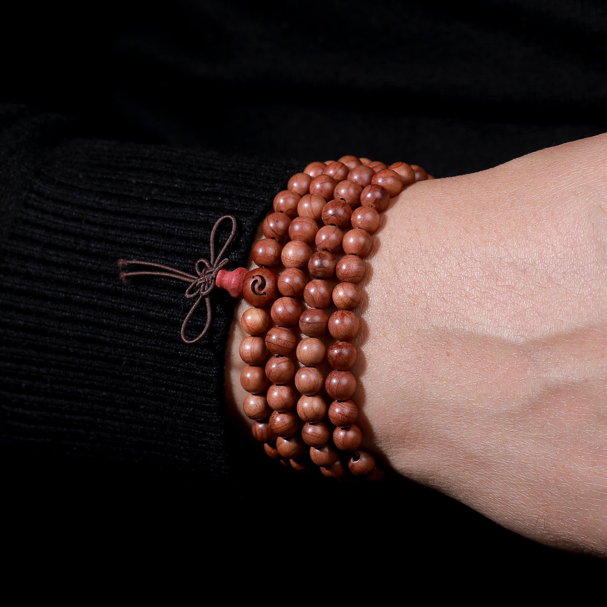 清心·香柏木祝福念珠｜108颗禅意佛珠 高僧加持 净化安神