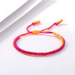 Handmade Tibetan Buddhist Braided Bracelet & Bangle Adjustable Knot Lucky Original Nylon Rope Mixed Color Women Men Bracelets