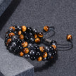 8mm Tiger Eye Stone Bracelet Men Women Natural Energy Stone Essential Oil Black Onyx Hematite Beads Bracelet Adjustable Couples