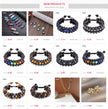 8mm Tiger Eye Stone Bracelet Men Women Natural Energy Stone Essential Oil Black Onyx Hematite Beads Bracelet Adjustable Couples