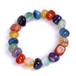 DIEZI Yoga Ethnic Multicolor Natural Irregular Stone Beads Strand Bracelet For Men Women Handmade 7 Chakra Bracelets Bangle Men