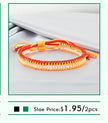Handmade Tibetan Buddhist Braided Bracelet & Bangle Adjustable Knot Lucky Original Nylon Rope Mixed Color Women Men Bracelets