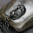Black Obsidian Pixiu Necklace - Wealth Protection