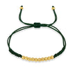Ten Ball Gold-plated Brass Tibetan Buddhist  Lucky Knot Macrame Bracelet Women 2024 New Fashion Red Black String Jewelry Present