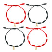 Ten Ball Gold-plated Brass Tibetan Buddhist  Lucky Knot Macrame Bracelet Women 2024 New Fashion Red Black String Jewelry Present