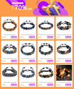 Natural Stone Beads Bracelet 8mm Tiger Eye Bracelet for Men Double Layer Braided Adjustable Healing Stone Bracelets Jewelry
