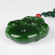 Lucky Double Pixiu Hetian Jade Necklace - Fulfill Dreams & Money Luck