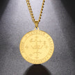 Dawapara King of Solomon Pendant Archangel Michael Sigil Necklace Protection Courage Power and Strength Amulet Stainless Steel