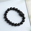 Obsidian Pixiu Bracelets Men Women Fine Jewelry Genuine Black Obsidian Crystal Fengshui Pi Xiu Money Wealth Protection Bracelets