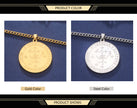 Dawapara King of Solomon Pendant Archangel Michael Sigil Necklace Protection Courage Power and Strength Amulet Stainless Steel