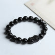 Obsidian Pixiu Bracelets Men Women Fine Jewelry Genuine Black Obsidian Crystal Fengshui Pi Xiu Money Wealth Protection Bracelets