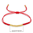 Ten Ball Gold-plated Brass Tibetan Buddhist  Lucky Knot Macrame Bracelet Women 2024 New Fashion Red Black String Jewelry Present