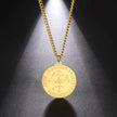 Dawapara King of Solomon Pendant Archangel Michael Sigil Necklace Protection Courage Power and Strength Amulet Stainless Steel