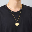 Dawapara King of Solomon Pendant Archangel Michael Sigil Necklace Protection Courage Power and Strength Amulet Stainless Steel