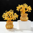 Citrine Money Tree for Prosperity - Feng Shui Gemstone Ornament