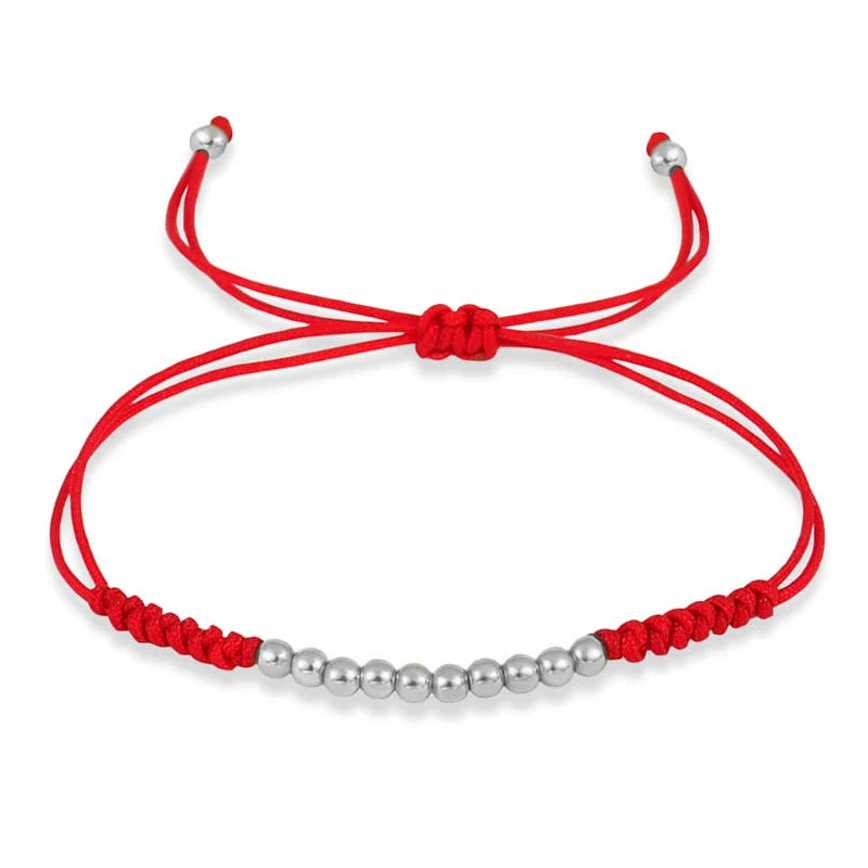 Ten Ball Gold-plated Brass Tibetan Buddhist  Lucky Knot Macrame Bracelet Women 2024 New Fashion Red Black String Jewelry Present