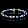 Sodalite-Picasso Jasper-Hematite Bracelet I (8mm)